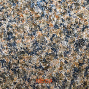 หินแกรนิตโกลด์สตาร์ Gold Star Granite หินสีน้ำตาลลายเกล็ดทองจาก MEGA STONE