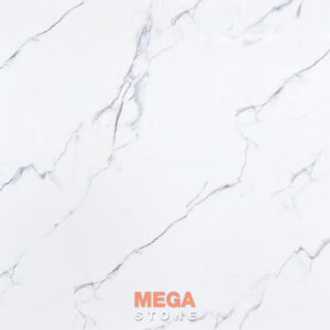หินสังเคราะห์ ไวท์วีนัสโต้ White VenusTo Artificial Stone (A-WHI-012) หินเทียมสีขาวลายเส้นเทาจาก MEGA STONE