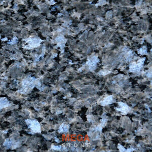 หินแกรนิตบลูเพิร์ลเกล็ดฟ้า Blue Pearl Granite ลายหินประกายมุกสีฟ้าสวยงามจาก MEGA STONE