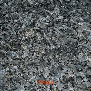 หินแกรนิตบลูเพิร์ลเกล็ดเงิน Blue Pearl Silver Granite ผิวหินแวววาวจาก MEGA STONE