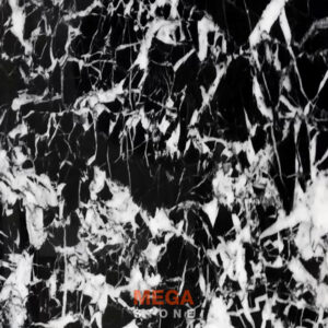 หินอ่อนแบล็คมาคิวน่าสไปเดอร์ Black Marquina Spider Marble หินอ่อนสีดำลายใยแมงมุมจาก MEGA STONE