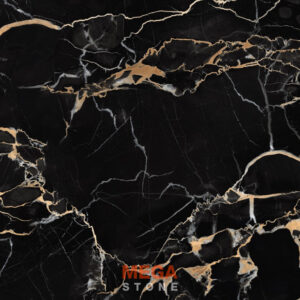 หินอ่อนโปโตโร่โกลด์ Portoro Gold Marble หินอ่อนสีดำลายทองพรีเมียมจาก MEGA STONE